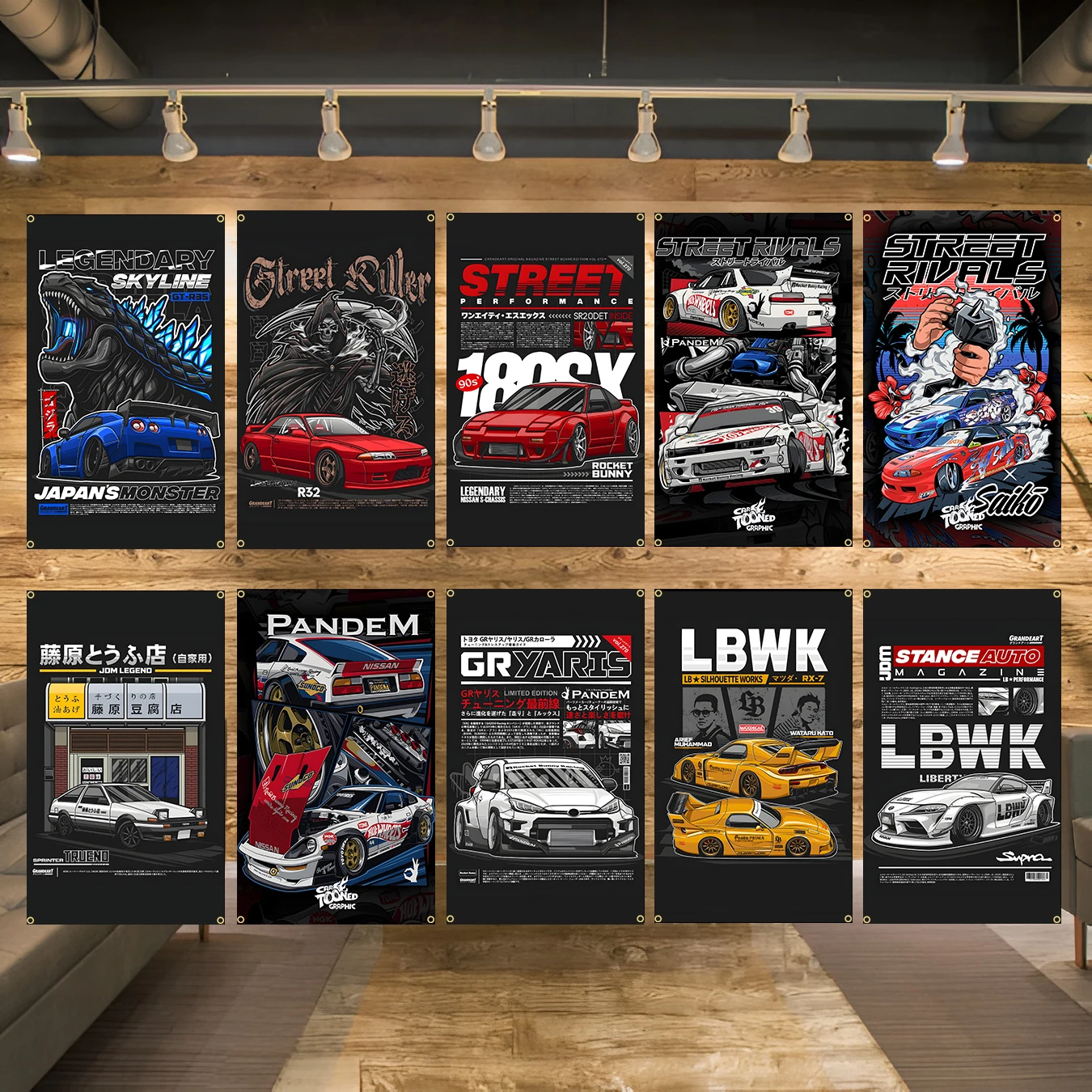 90x150cm 3X5FT Classics Racing Cool JDM Car AE86 RX Flag Polyester Printed Banner For Home Decor