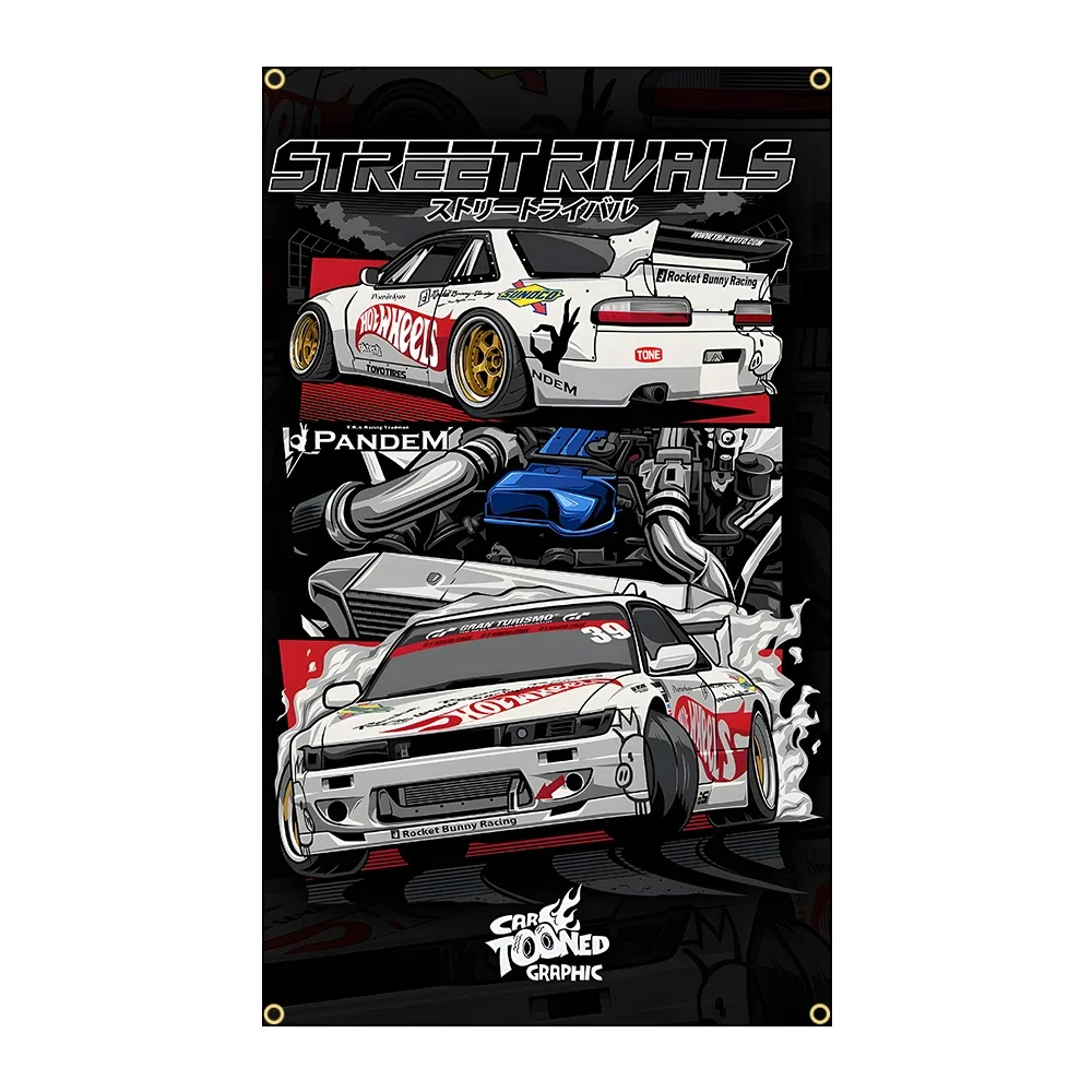 90x150cm 3X5FT Classics Racing Cool JDM Car AE86 RX Flag Polyester Printed Banner For Home Decor - Image 5